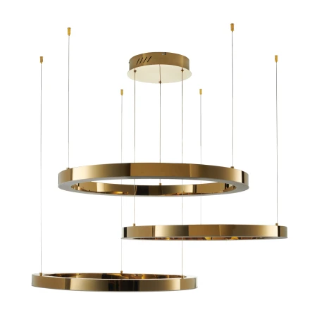 Lampa wisząca CIRCLE 40+60+60 LED złoty połysk na 1 podsufitce DN924-40+60+60 gold - Step Into Design