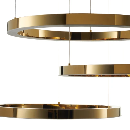 Lampa wisząca CIRCLE 40+60+60 LED złoty połysk na 1 podsufitce DN924-40+60+60 gold - Step Into Design