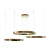 Lampa wisząca CIRCLE 40+60+60 LED złoty połysk na 1 podsufitce DN924-40+60+60 gold - Step Into Design