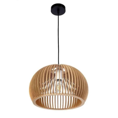 Lampa drewniana wisząca E27 564 do kuchni - Decorativi