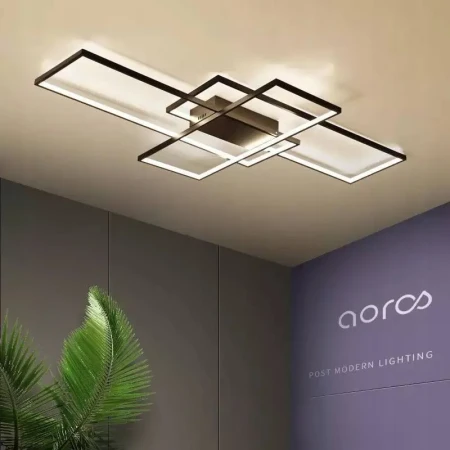 Lampa Sufitowa czarna innowacyjna LED do salonu 170W na pilota 145 - Decorativi
