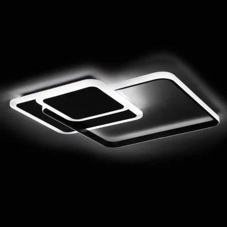 Lampa designerska LED z pilotem na sufit  czarna  72W LED 445 - Decorativi