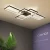 Lampa Sufitowa czarna innowacyjna LED do salonu 170W na pilota 145 - Decorativi
