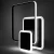 Lampa designerska LED z pilotem na sufit  czarna  72W LED 445 - Decorativi