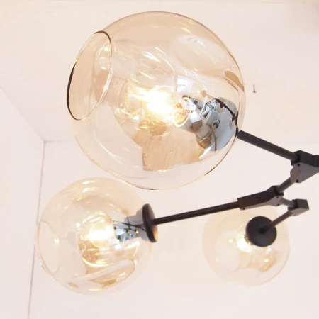 Lampa designerska wisząca MODERN ORCHID-9 czarna ST-1232-9 – Step Into Design