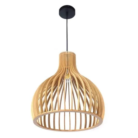 Lampa designerska drewniana wisząca E27 565 - Decorativi