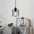 Lampa wisząca loftowa Brylant do jadalni klatka czarny klosz E27 507 - Decorativi