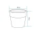 Lampa ogrodowa donica FLOWER POT S LED RGBW 16 kolorów 29 cm ES-FL021 - Step Into Design