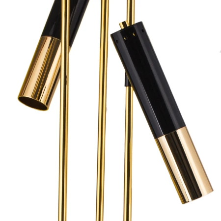 Lampa stojąca GOLDEN PIPE-3 czarno-złota ST-5718-3 - Step Into Design
