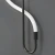 Lampa ścienna ESSA czarna 90 cm ST-B3554 black - Step Into Design