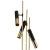 Lampa stojąca GOLDEN PIPE-3 czarno-złota ST-5718-3 - Step Into Design