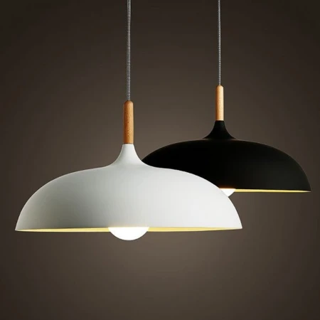 Lampa skandynawska wisząca SAUCER czarna ST-5219 - Step Into Design