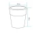 Lampa ogrodowa donica FLOWER POT M LED RGBW 16 kolorów 40 cm ES-FL022 - Step Into Design