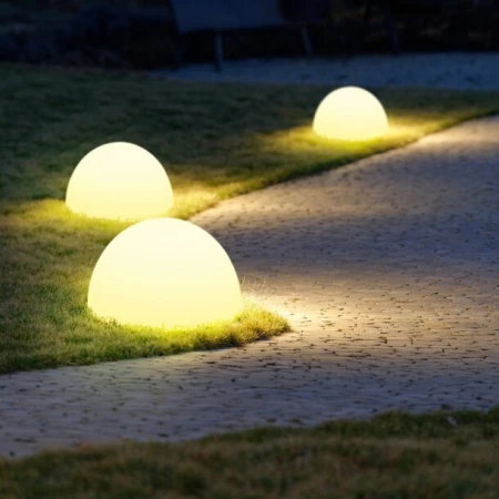 Lampa ogrodowa półkula ATMOSPHERE L LED RGBW 16 kolorów 50 cm ES-B5025 - Step Into Design