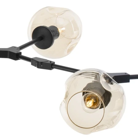 Lampa designerska wisząca MODERN ORCHID-6 czarna ST-1232-6 - Step Into Design