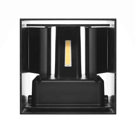 Kinkiet na ścianę LED kostka 6W 4000K z przesłoną czarny 597 - Decorativi