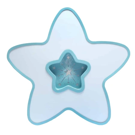 Lampa do pokoju dziecinnego na pilota sufitowa niebieskie gwiazdki 36W 408 - Decorativi