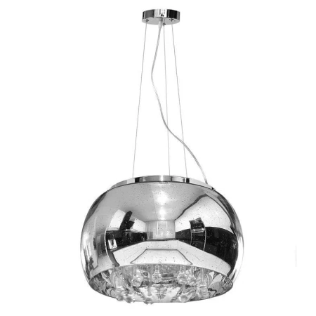 Lampa designerska szklana do salonu  chrom COSMOS krople wody z prześwitami 40cm 518- Decorativi