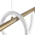 Lampa wisząca na pilota Serpente 55W złota - wężyk splot 1158 - Decorativi