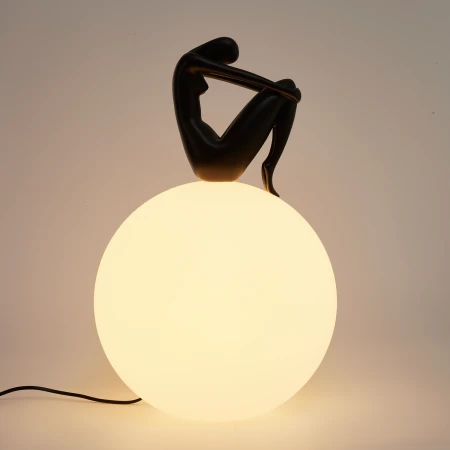 Lampa stołowa WOMAN-2 czarna 35 cm ST-6020-B black - Step Into Design