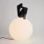 Lampa stołowa WOMAN-2 czarna 35 cm ST-6020-B black - Step Into Design