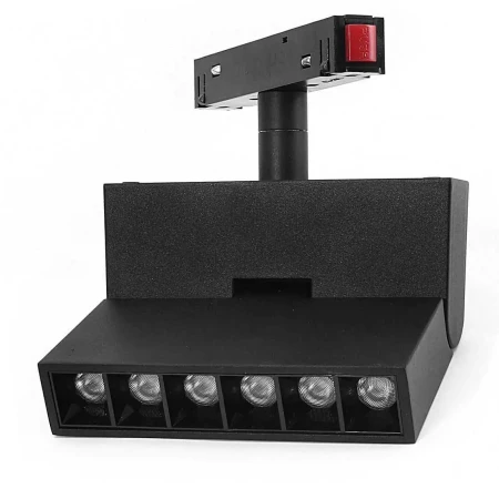 Lampa z diodami do szyn magnetycznych 3F łamana 6W 3000K - TYP A 909 - Decorativi