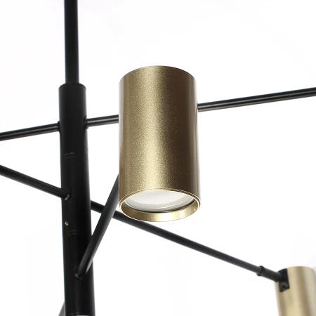 Lampa sufitowa SIENA 6 x spot czarno złota GU10 1119 – Decorativi