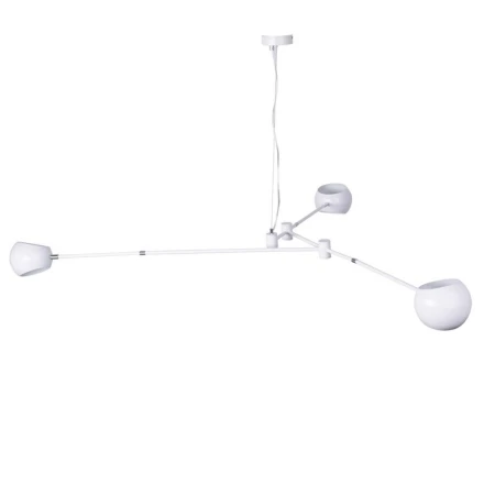 Lampa nad stół designerska wisząca ASTRONOMY-3 biała ST-5335B-3 - Step Into Design