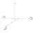 Lampa nad stół designerska wisząca ASTRONOMY-3 biała ST-5335B-3 - Step Into Design