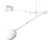 Lampa nad stół designerska wisząca ASTRONOMY-3 biała ST-5335B-3 - Step Into Design