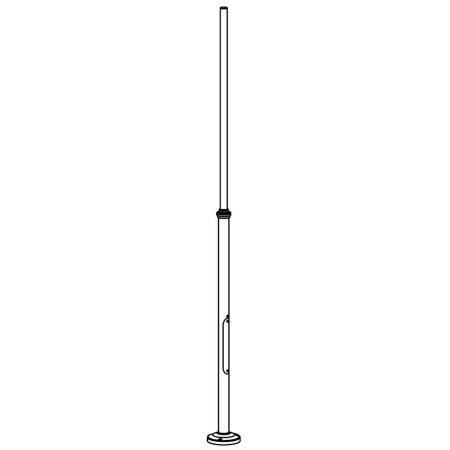 LAMPPOST 1273 BLACK o50 220-320CM REVISION DOOR