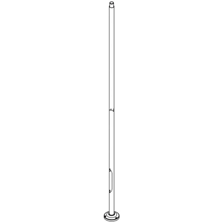 LAMPPOST 1277 BLACK o60 400CM REVISION DOOR