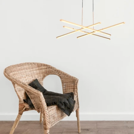 Lampa wisząca CRISS CROSS LED złota 78 cm ST-MD240406-4 gold - Step Into Design