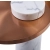 Stolik kawowy COLUMN marmurowy biały miedziany 55 cm DP-FA1 white copper - Step Into Design