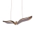 Lampa wisząca GUFO 1 LED różowe złoto 36 cm ST-DL8504 - Step into Design