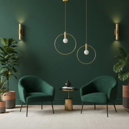 Lampa wisząca Bella złota 40 cm DP0001A-400R - Step into Design