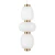 Lampa wisząca BRILLA-3 LED złota 23 cm ST-CP241210-3L złota - Step Into Design