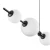 Lampa wisząca MILA czarna 140 cm ST-CP241222-5L - Step Into Design