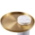Stolik kawowy COLUMN marmurowy biało złoty 55 cm DP-FA1 white gold - Step Into Design