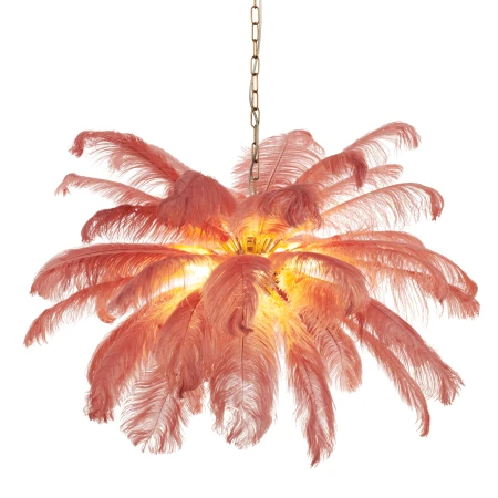 Lampa wisząca EMU pióra różowe 100 cm ST-DN127 pink - Step Into Design
