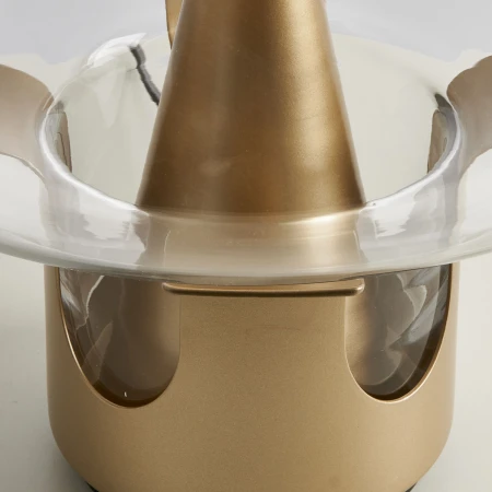 Lampa stołowa FATA transparentno złota 35 *46 cm ST-7278-S GOLD - Step Into Design