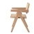 Krzesło BOHO drewniane w kolorze naturalnym z podłokietnikami MH-011CH-NN - Step Into Design