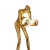 Lampa podłogowa WOMAN-2 GOLD złoty połysk 190 cm DN433-F gold - Step Into Design