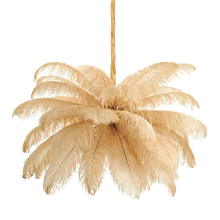 Lampa wisząca EMU pióra beżowe 100 cm ST-DN127 beige - Step Into Design