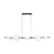 Lampa wisząca MILA czarna 140 cm ST-CP241222-5L - Step Into Design