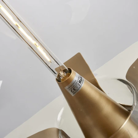 Lampa stołowa FATA transparentno złota 35 *46 cm ST-7278-S GOLD - Step Into Design