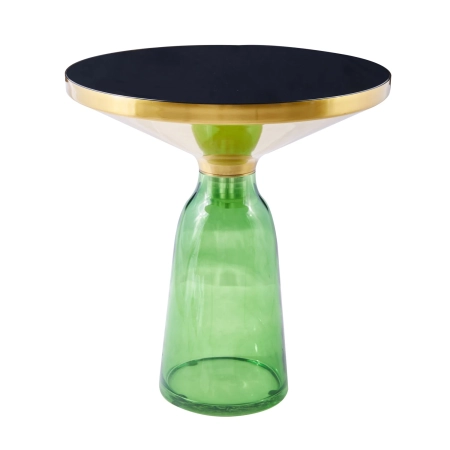 Stolik kawowy DOLCE zielono czarny 50 cm DP-FB06 green - Step Into Design