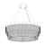 Lampa wisząca GLORIA LED kryształowa złota 60 cm ST-DL8511 - Step into Design