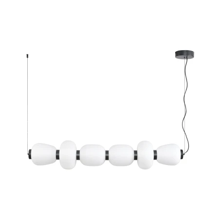 Lampa wisząca BRILLA-6 LED biało-czarna 125 cm ST-CP241210-6L BLACK WHITE - Step Into Design