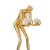 Lampa podłogowa WOMAN-2 GOLD złoty połysk 190 cm DN433-F gold - Step Into Design